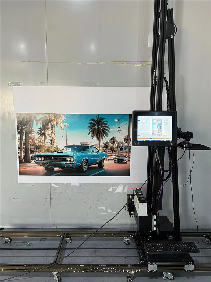 3D Vertical UV Wall Inkjet Printer With Track